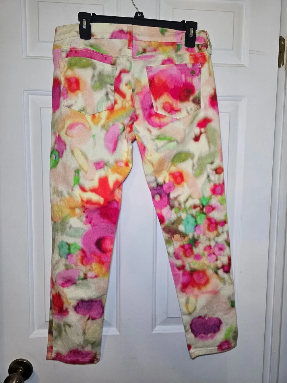 Kate Spade Broome Street Watercolor Floral Skinny Jeans Sz 29 Pants Vibrant